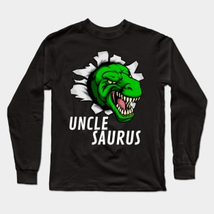 Dinosaur Uncle Saurus Family Unclesaurus Long Sleeve T-Shirt